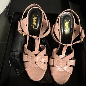 YSL Platform Tribute sandals, sz 40